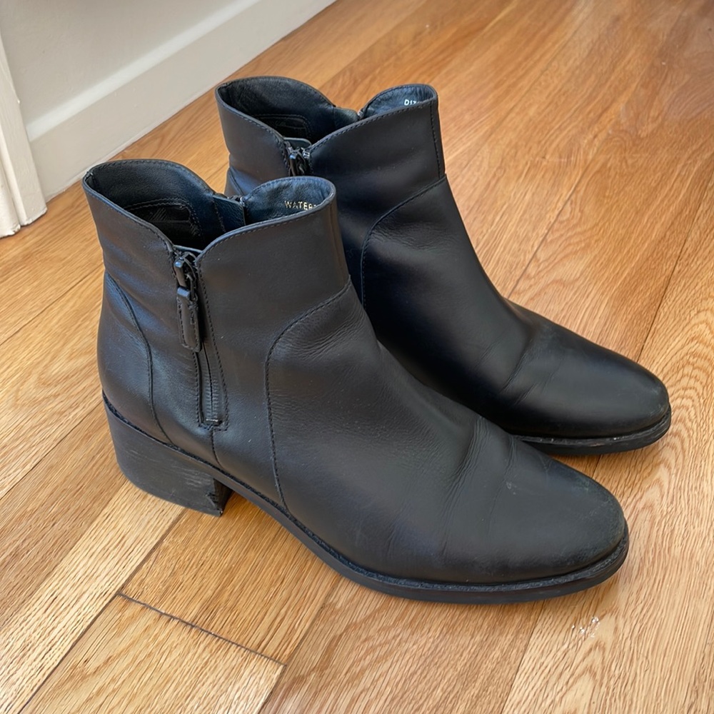 Cole Haan Black Leather Bootie